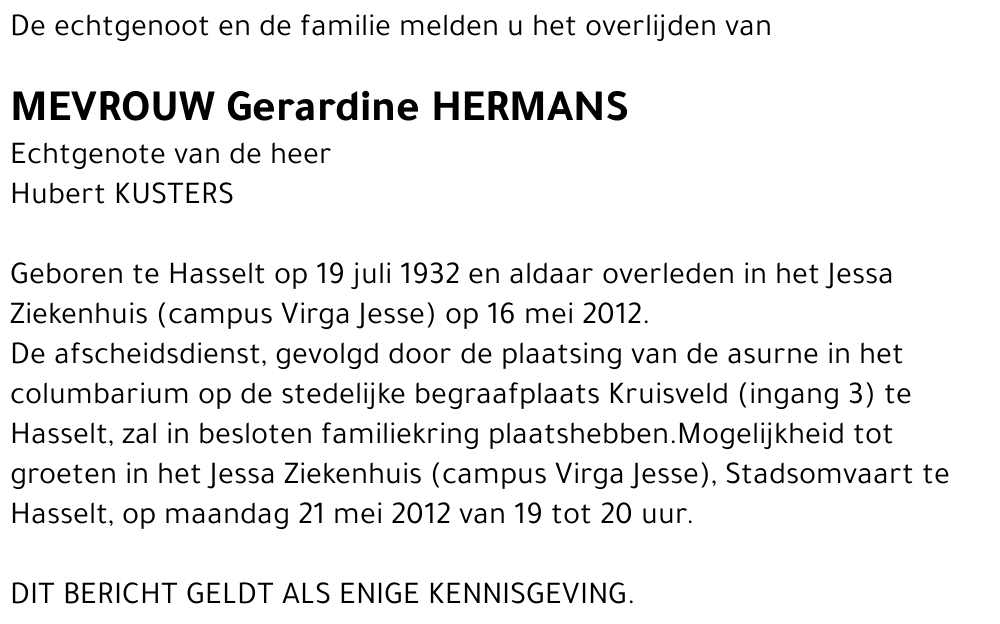 Gerardine Hermans