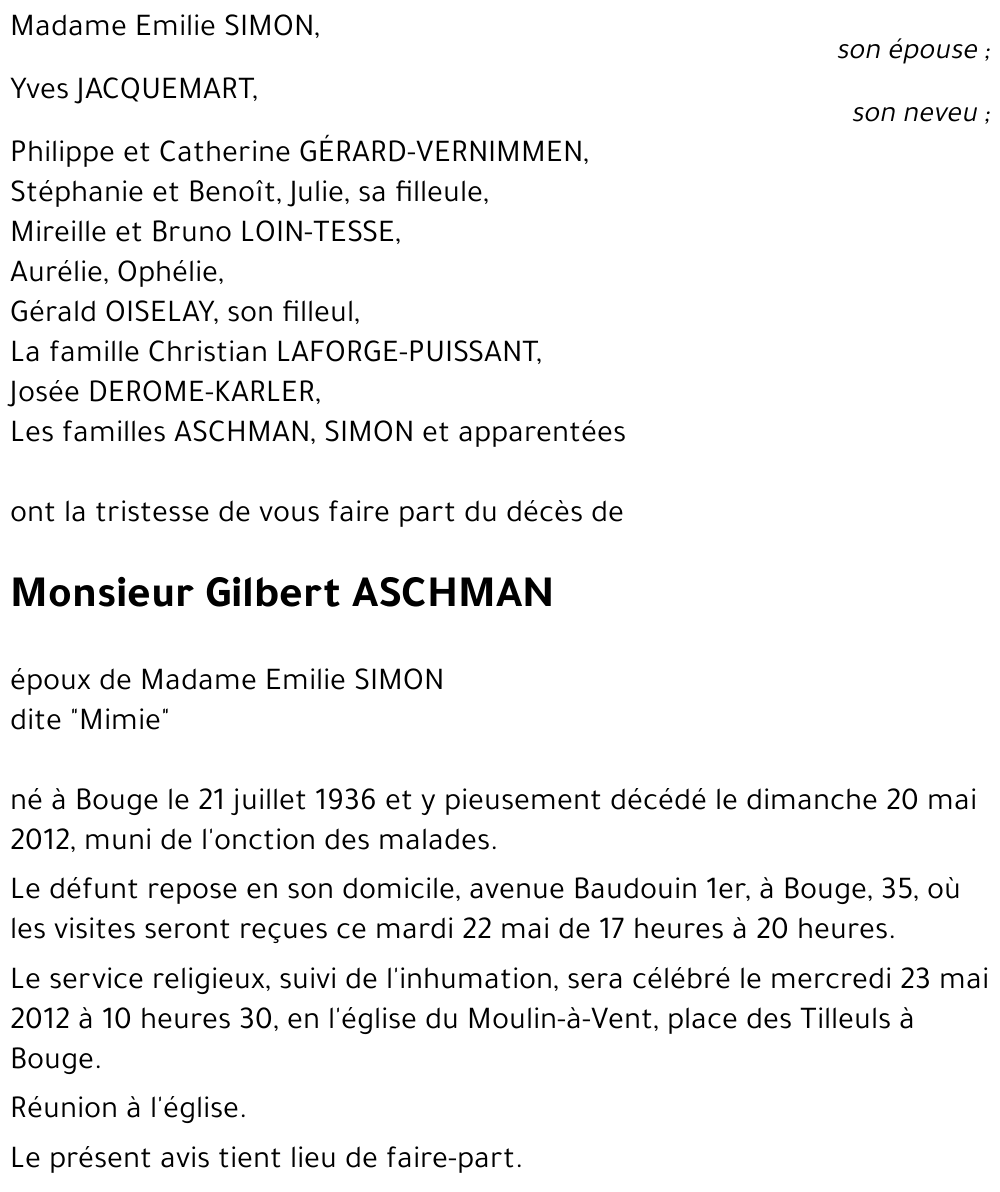 Gilbert ASCHMAN