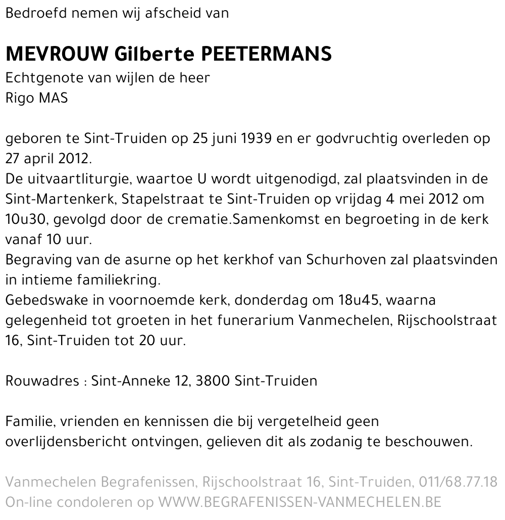 Gilberte Peetermans