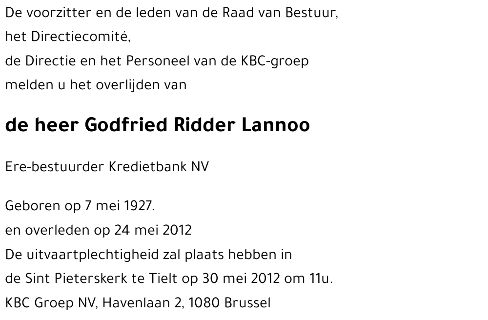 Godfried LANNOO