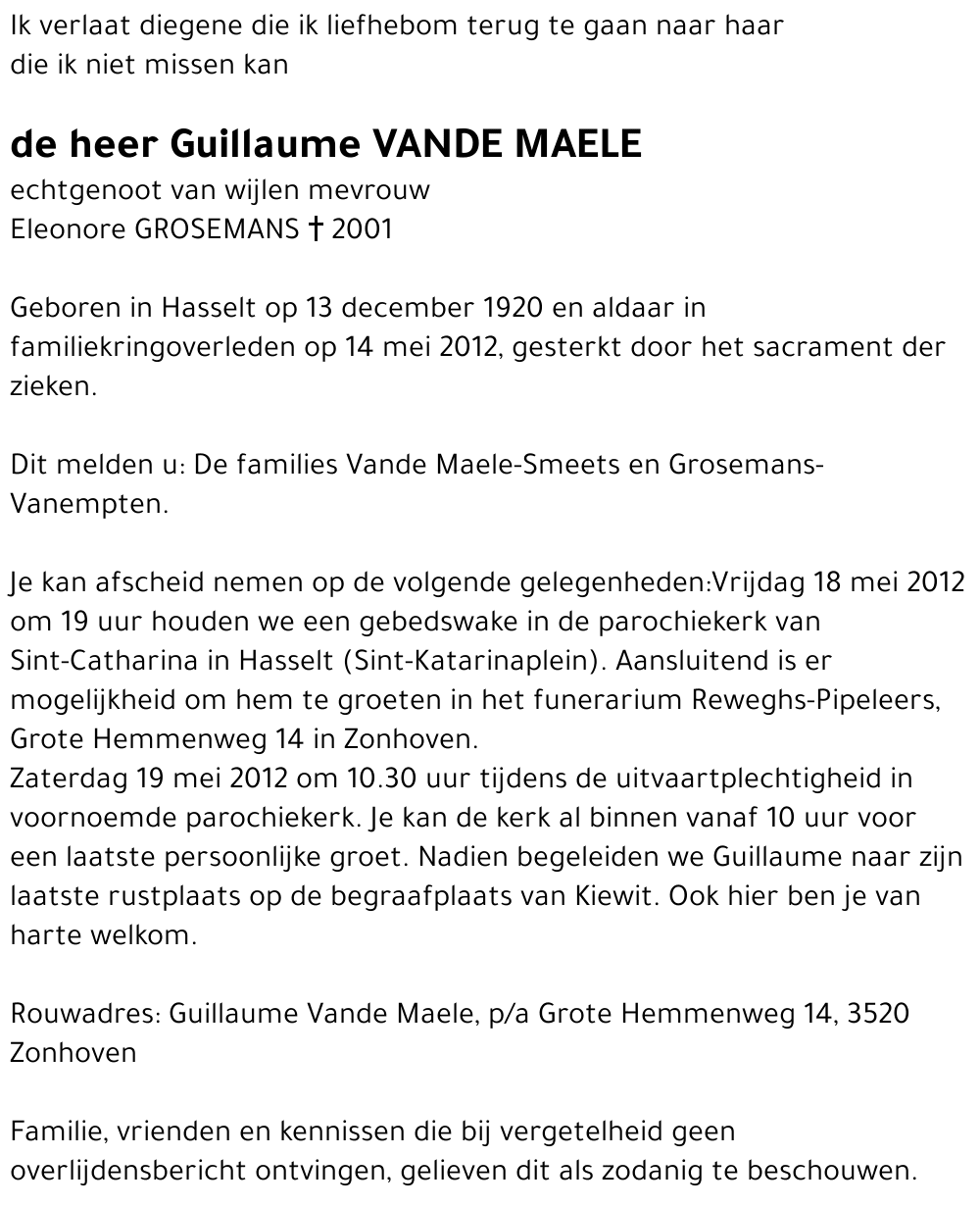 Guillaume Vande Maele