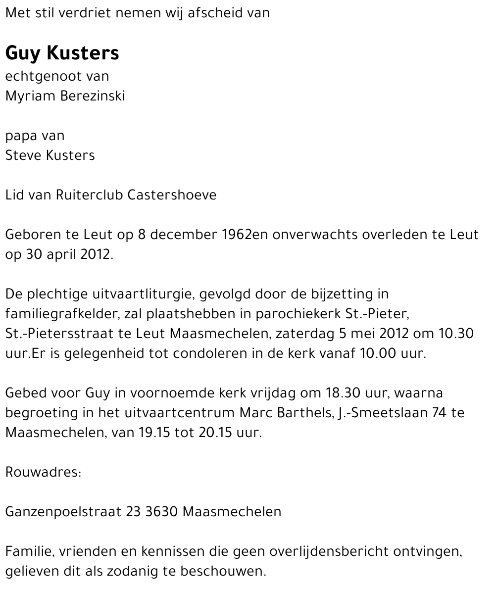 Guy Kusters