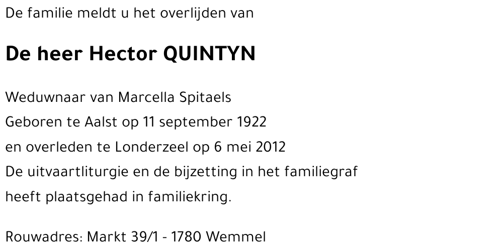 Hector QUINTYN