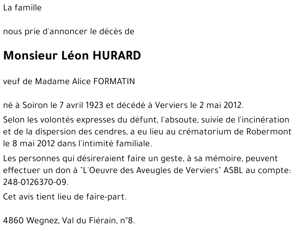 HURARD Léon