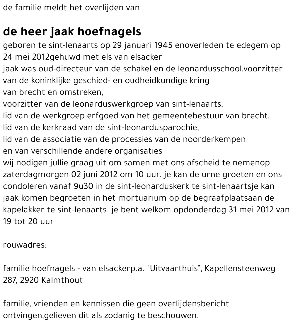 jaak hoefnagels