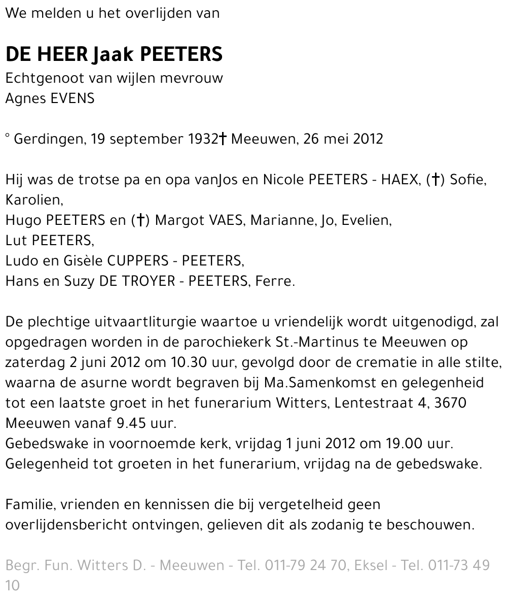 Jaak Peeters