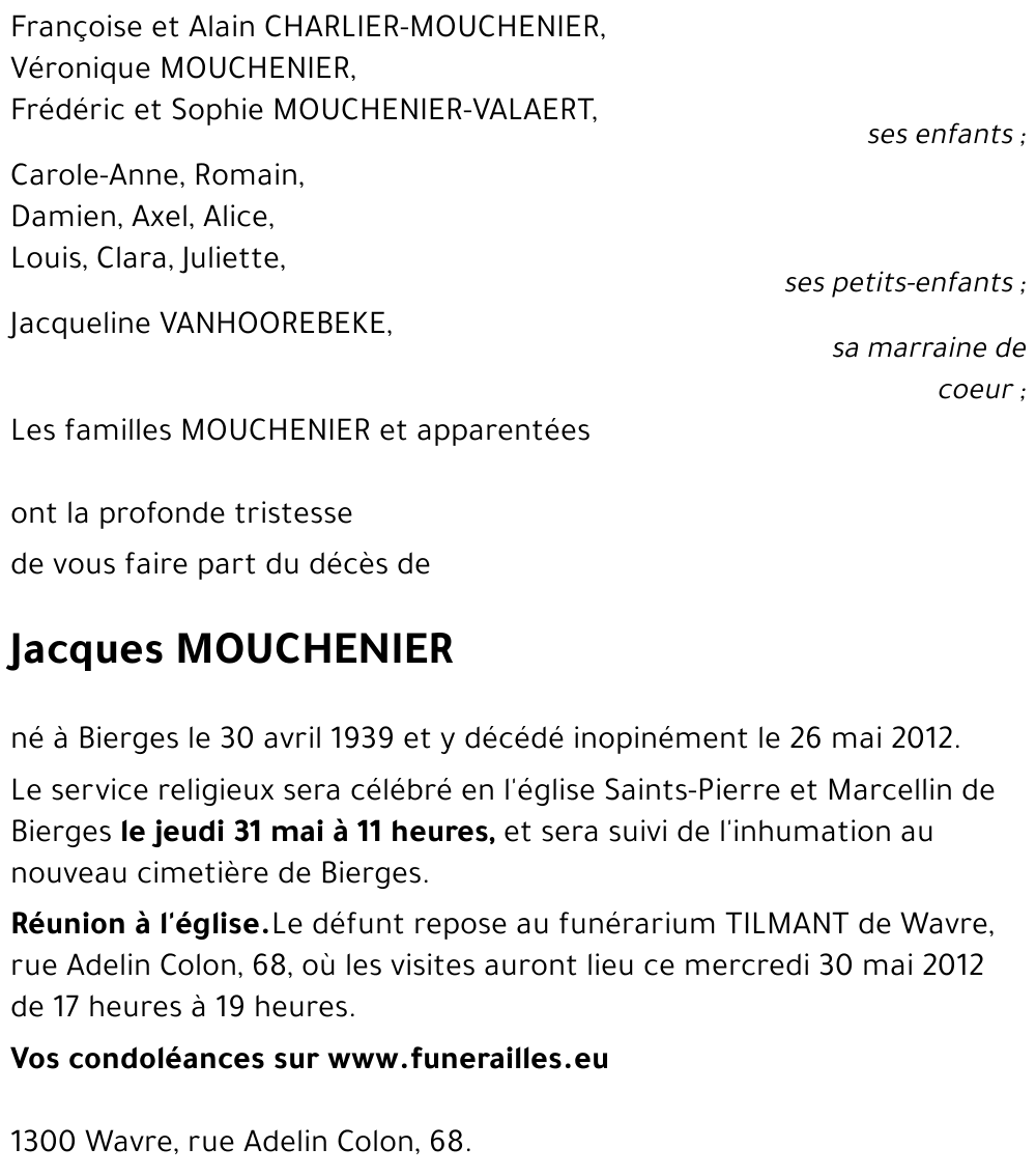 Jacques MOUCHENIER