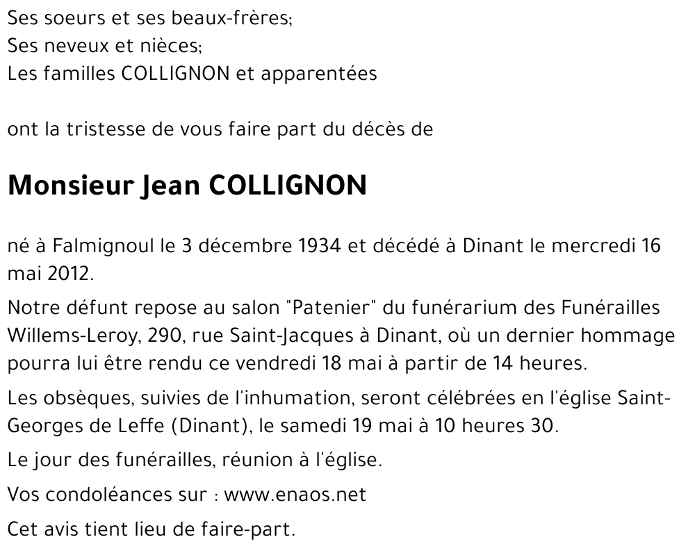 Jean COLLIGNON