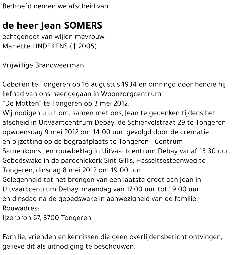 Jean SOMERS
