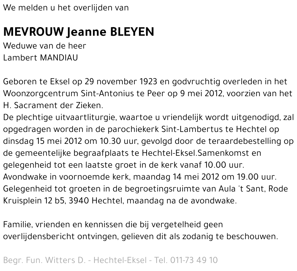 Jeanne Bleyen
