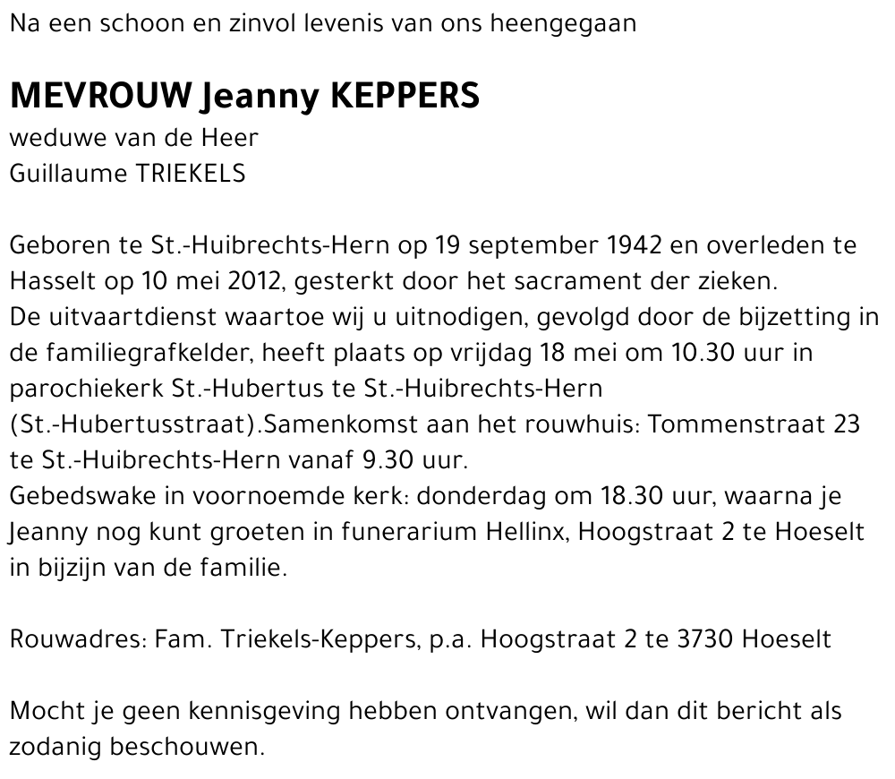 Jeanny KEPPERS