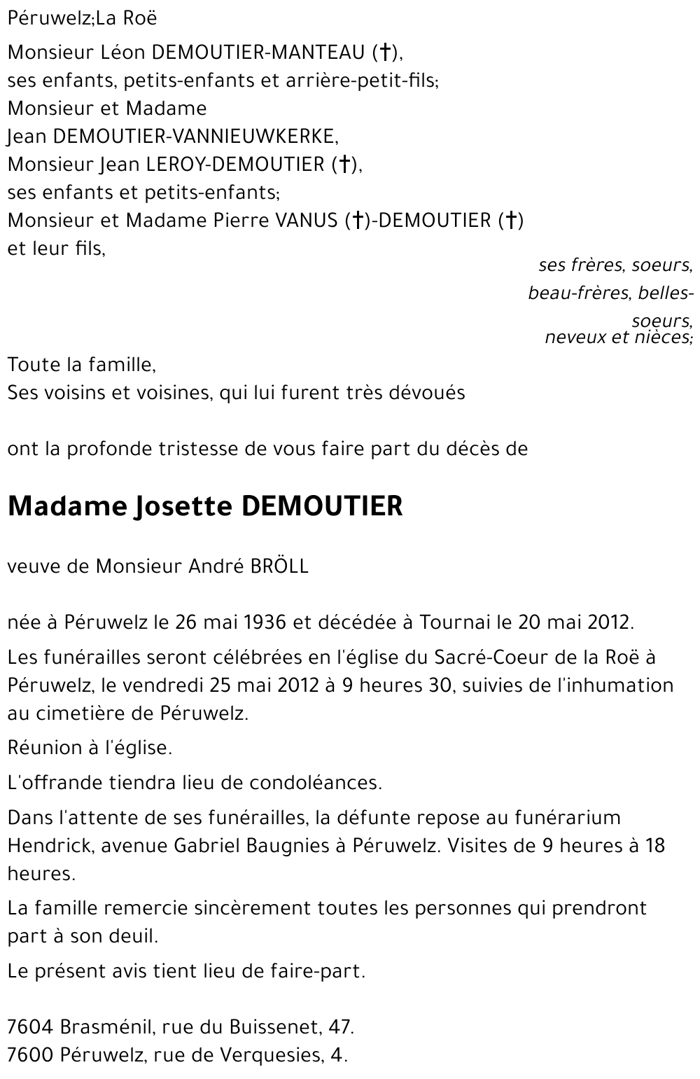 Josette DEMOUTIER