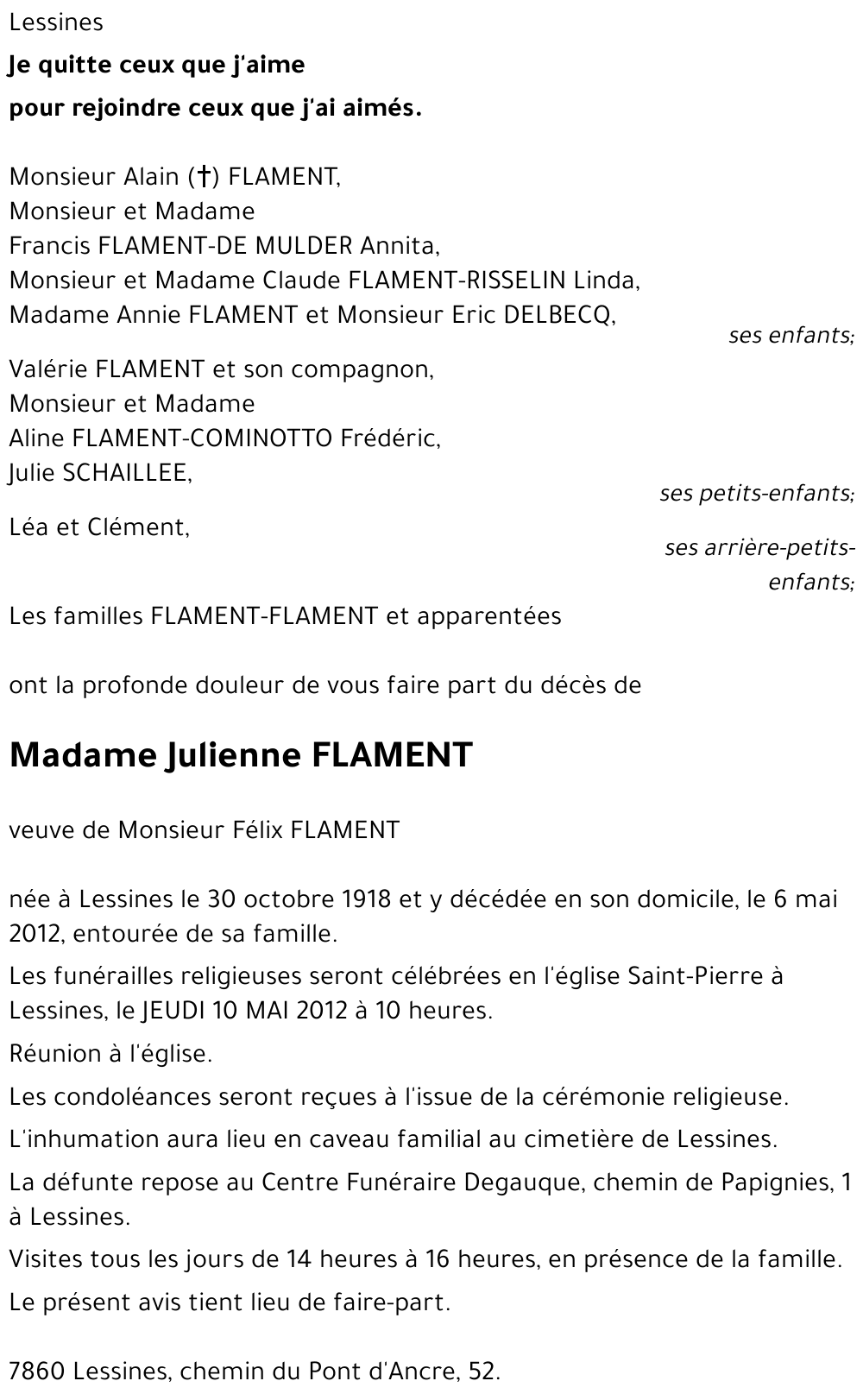 Julienne FLAMENT