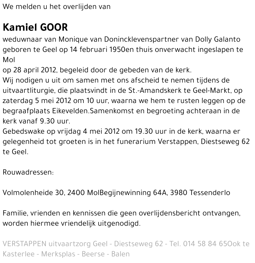 Kamiel Goor