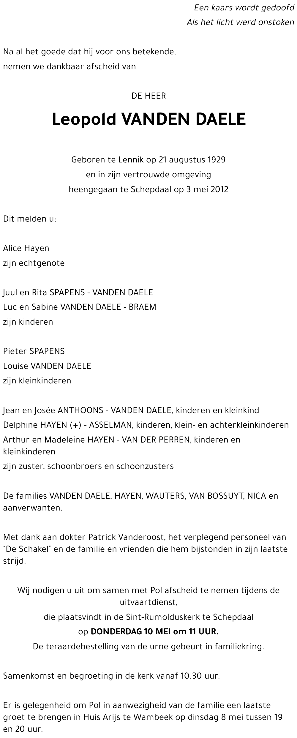 Leopold Vanden Daele