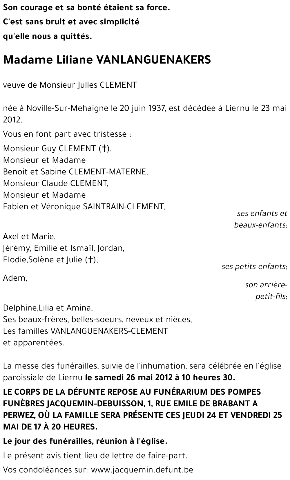 Liliane VANLANGUENAKERS