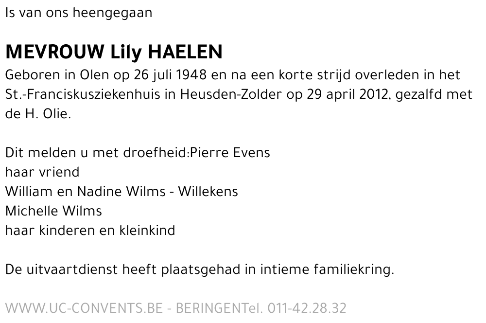 Lily Haelen