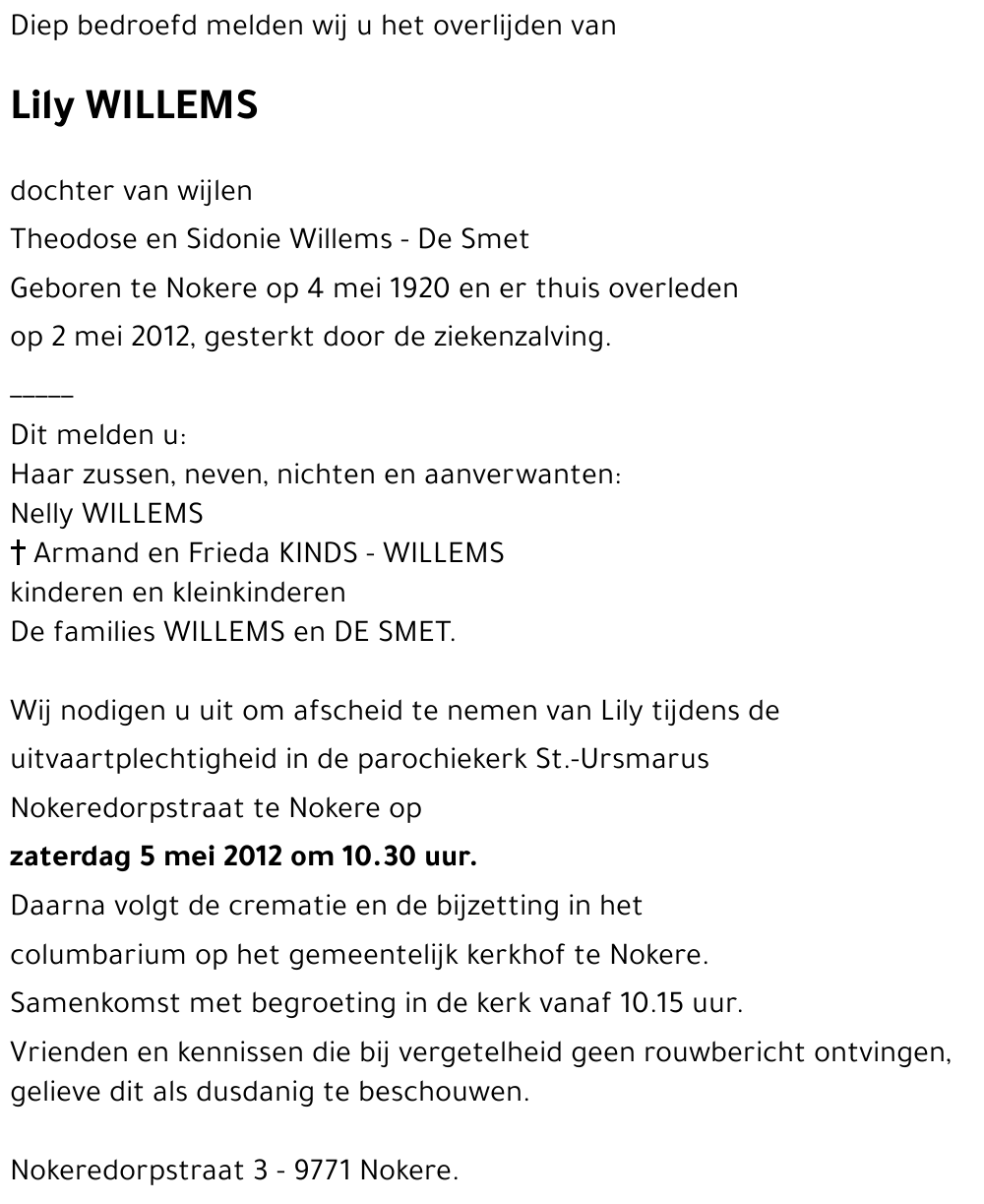 Lily Willems