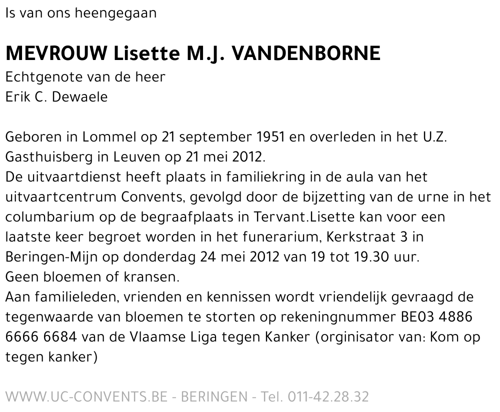 Lisette M.J. Vandenborne