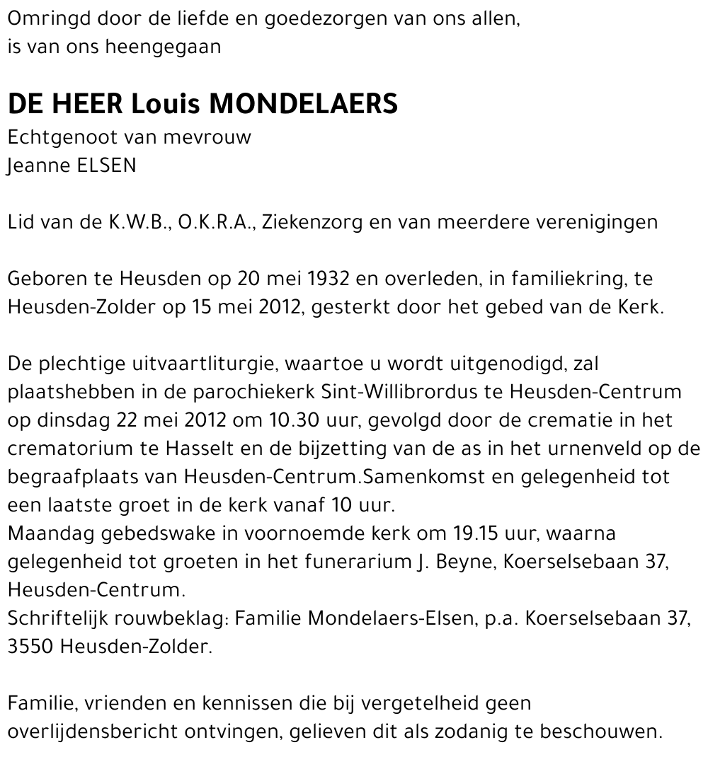 Louis Mondelaers