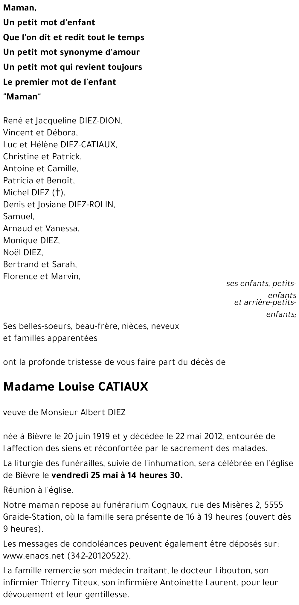 Louise CATIAUX