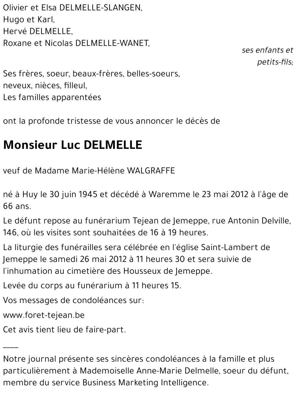 Luc DELMELLE