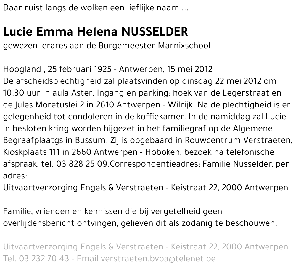 Lucie Emma Helena Nusselder
