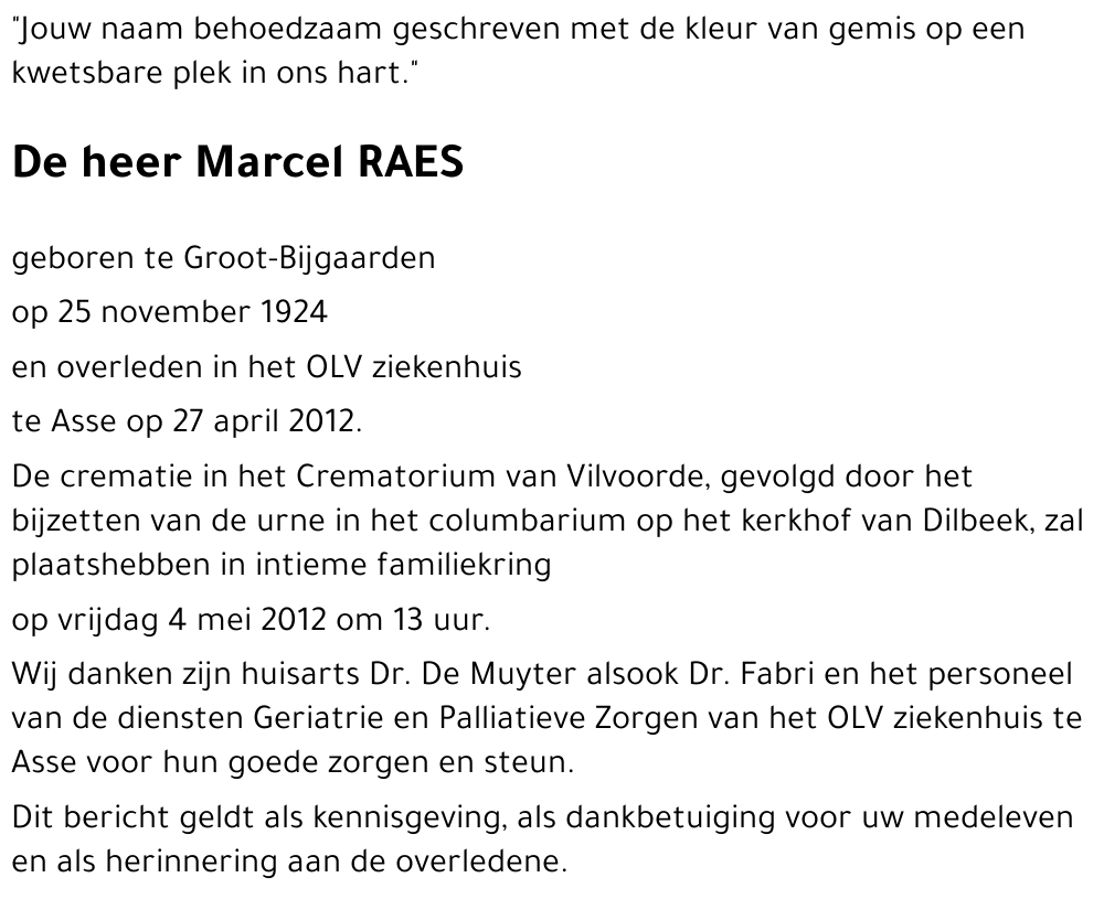 Marcel RAES