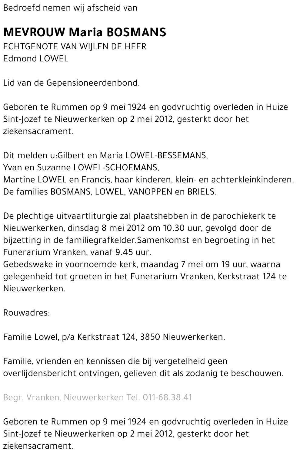 Maria Bosmans