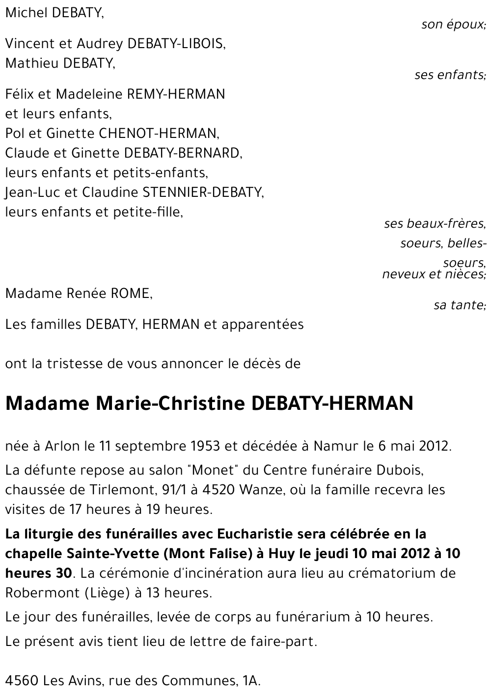 Marie-Christine HERMAN