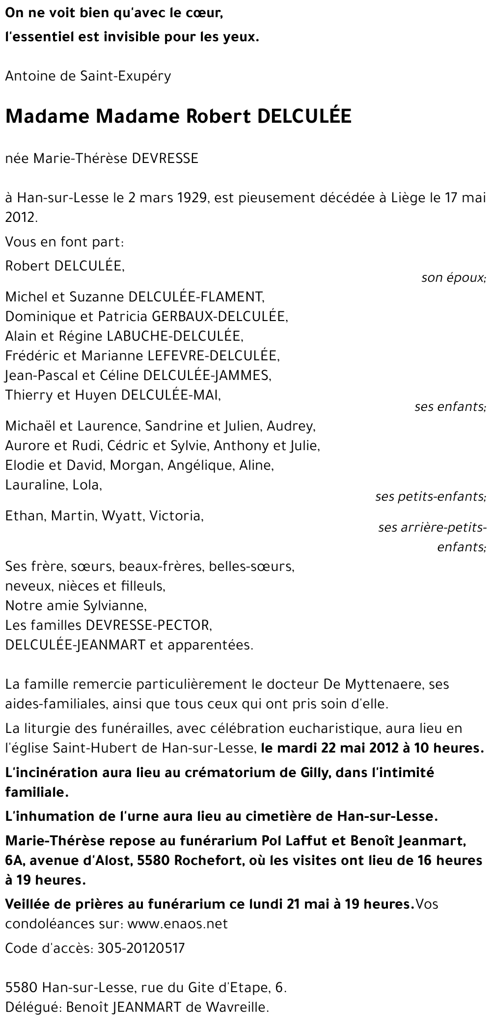 Marie-Thérèse DEVRESSE