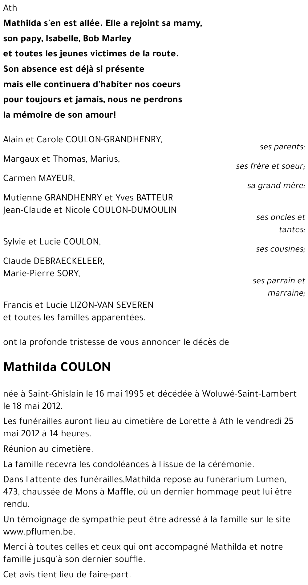 MATHILDA COULON