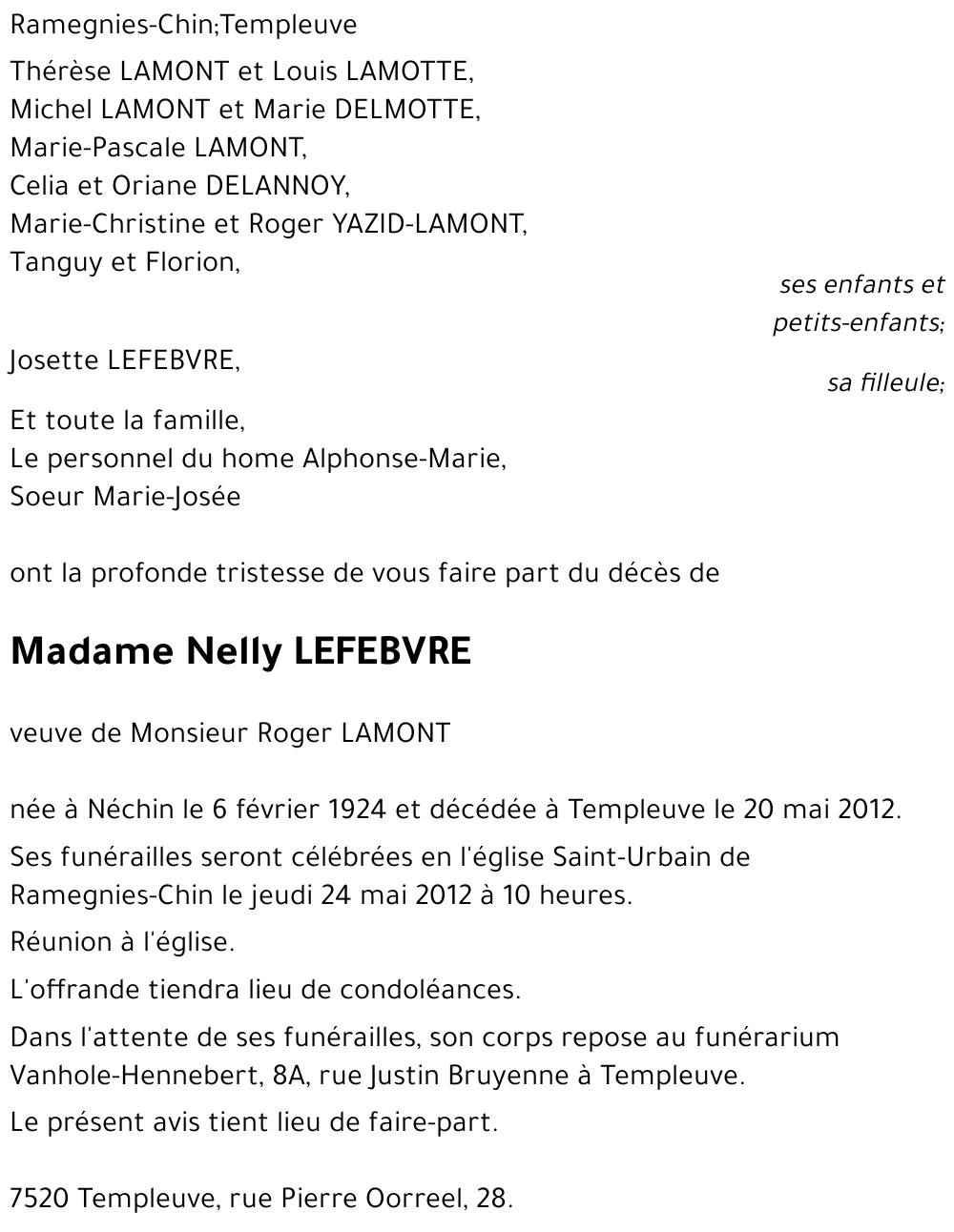 Nelly LEFEBVRE