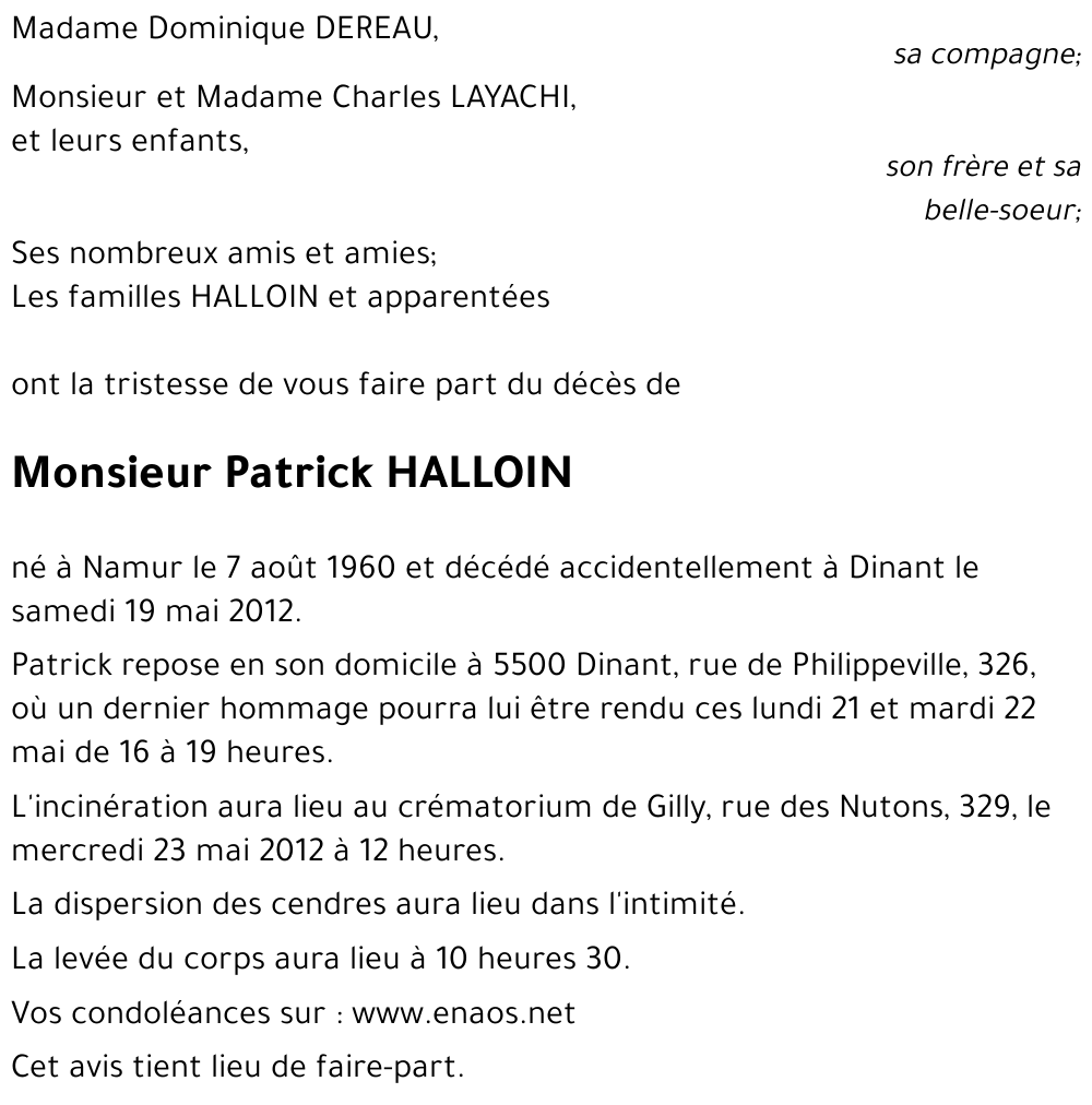 Patrick HALLOIN
