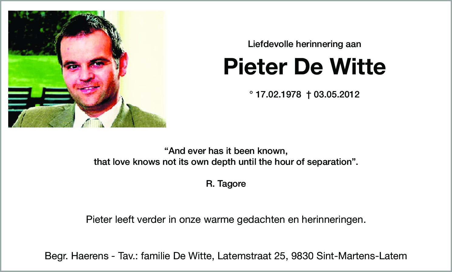 Pieter De Witte