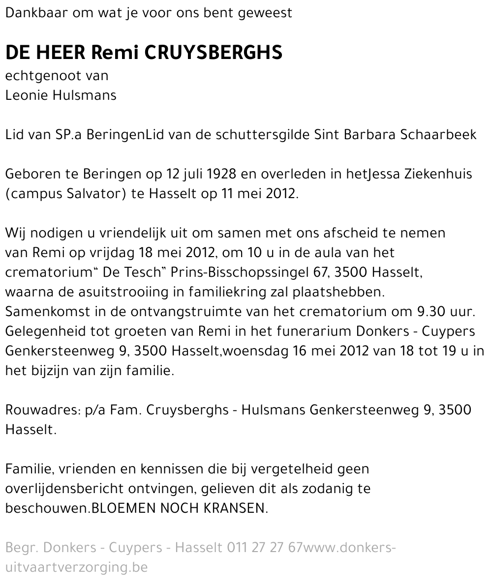 Remi Cruysberghs
