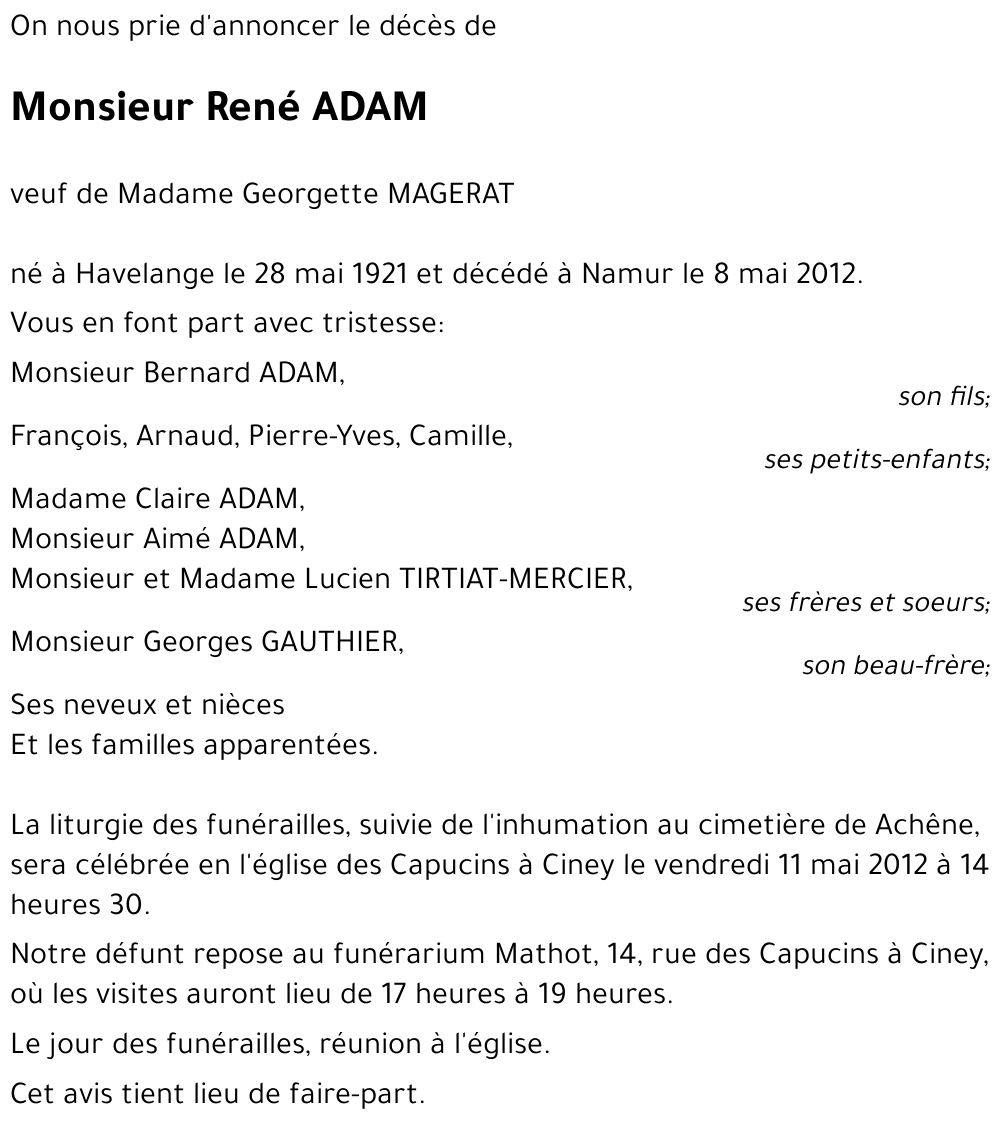 René ADAM