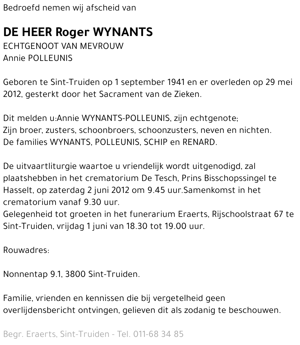 Roger Wynants