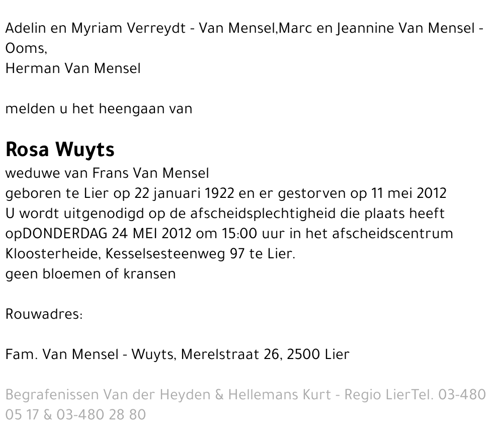 Rosa Wuyts