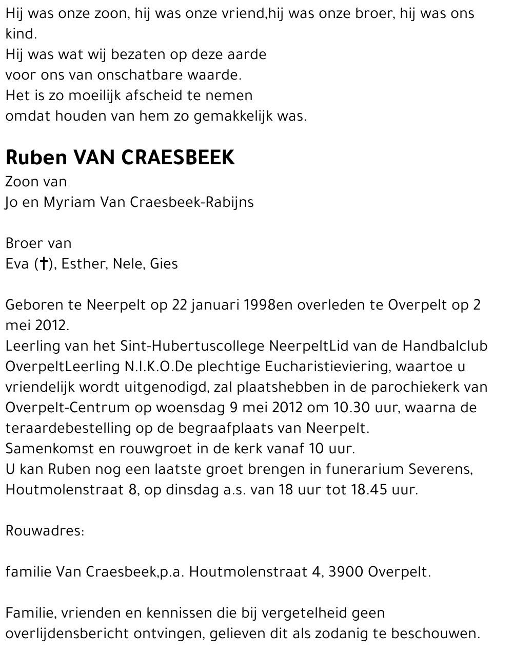 Ruben Van Craesbeek