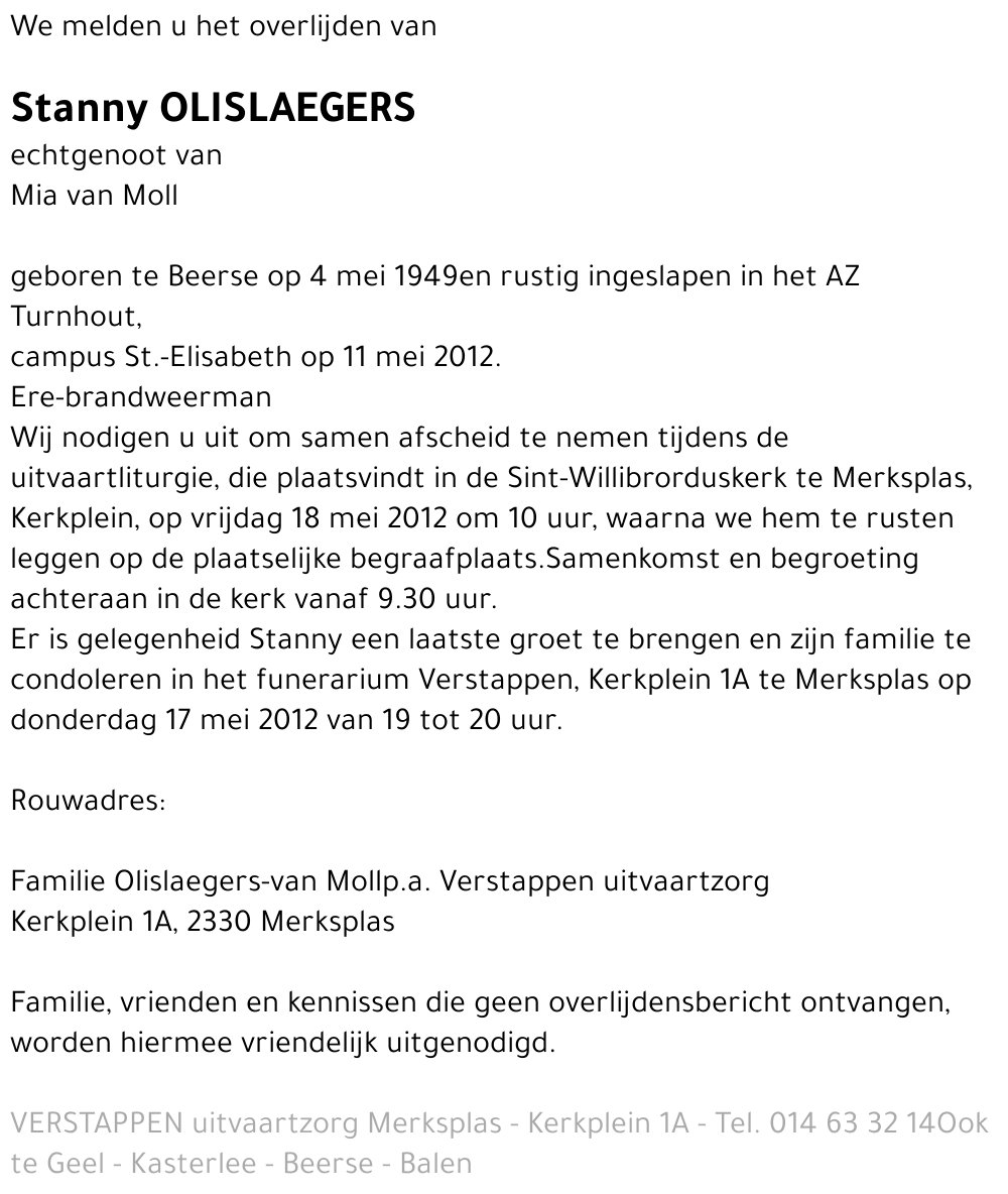 Stanny Olislaegers