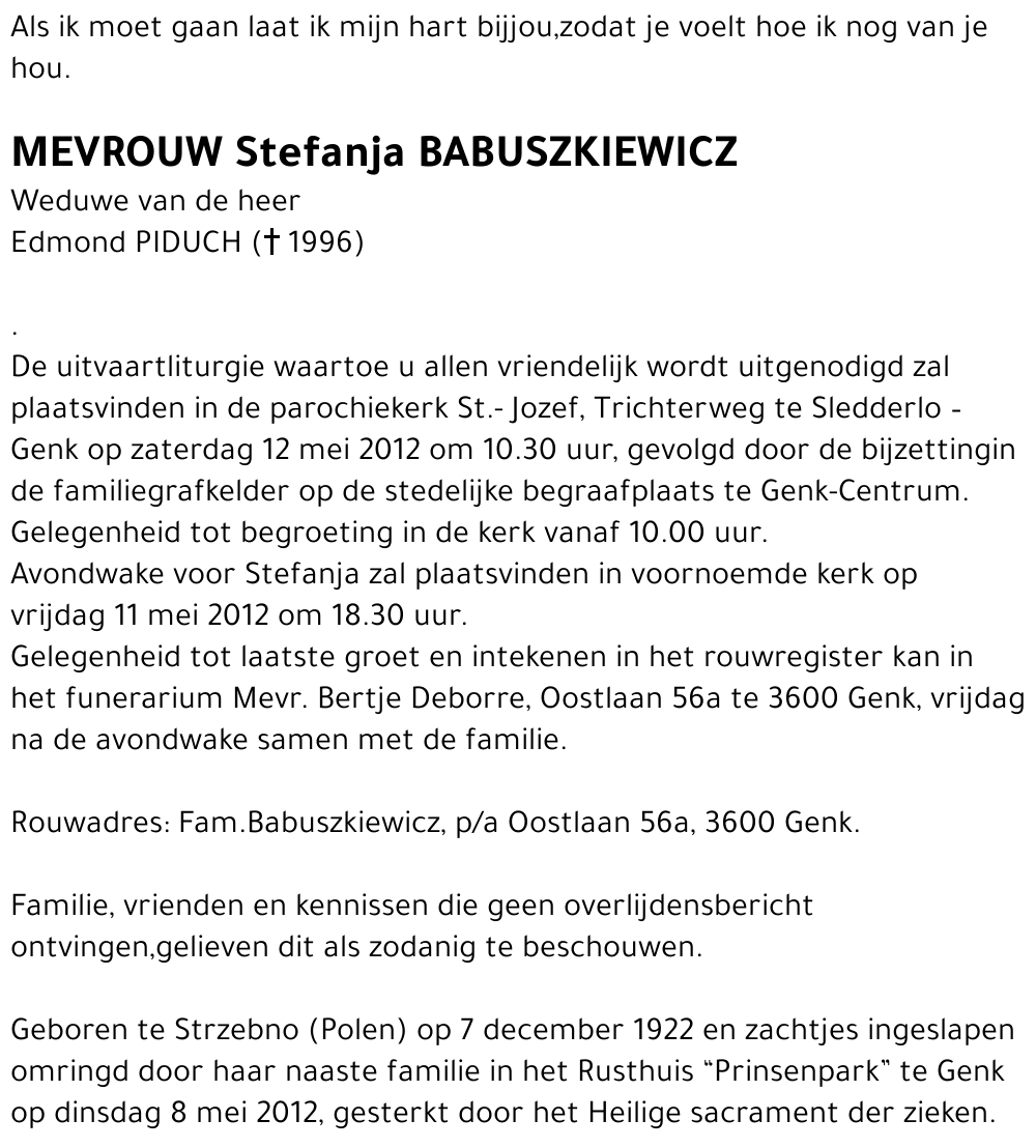 Stefanja BABUSZKIEWICZ