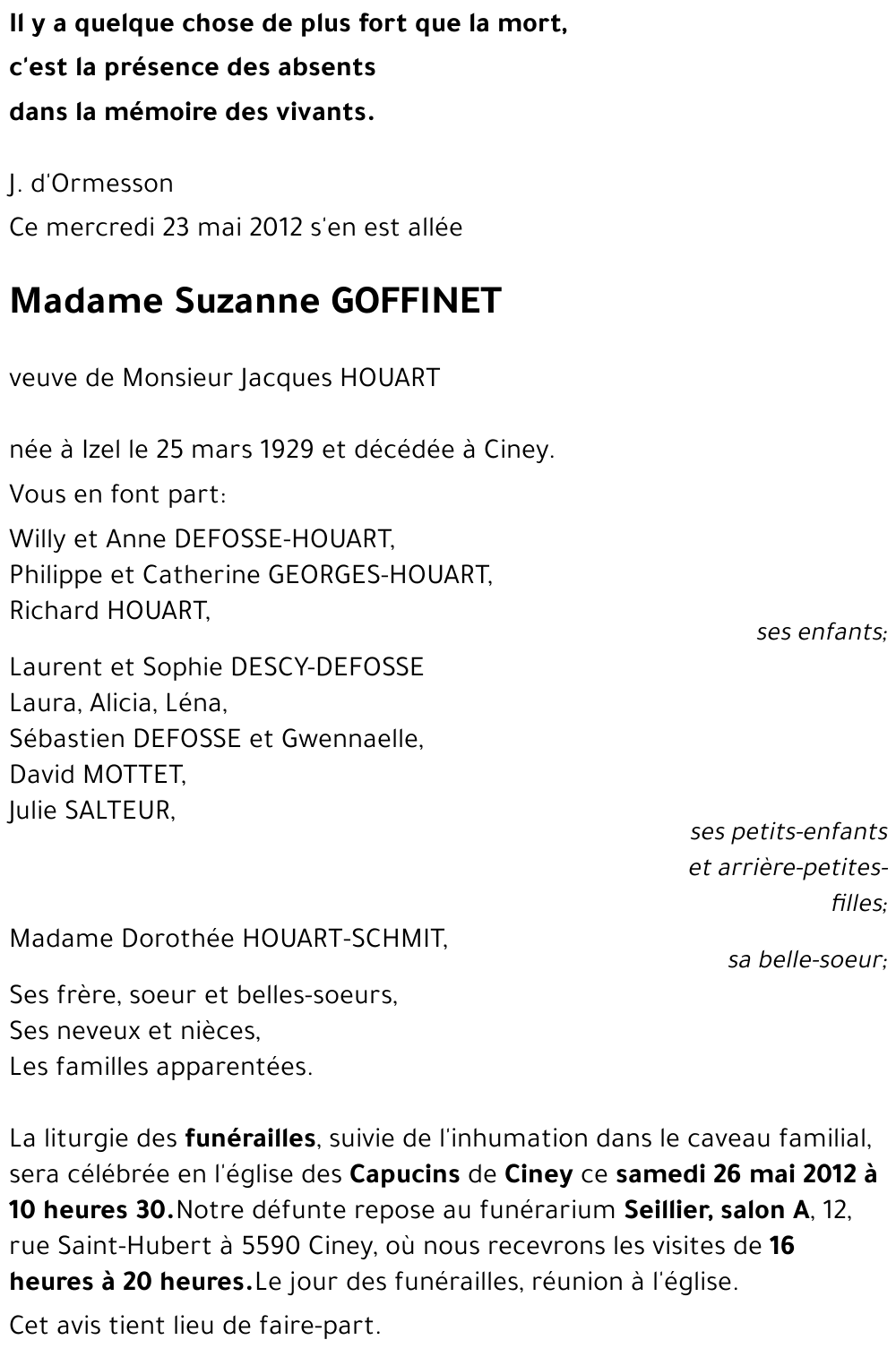 Suzanne GOFFINET