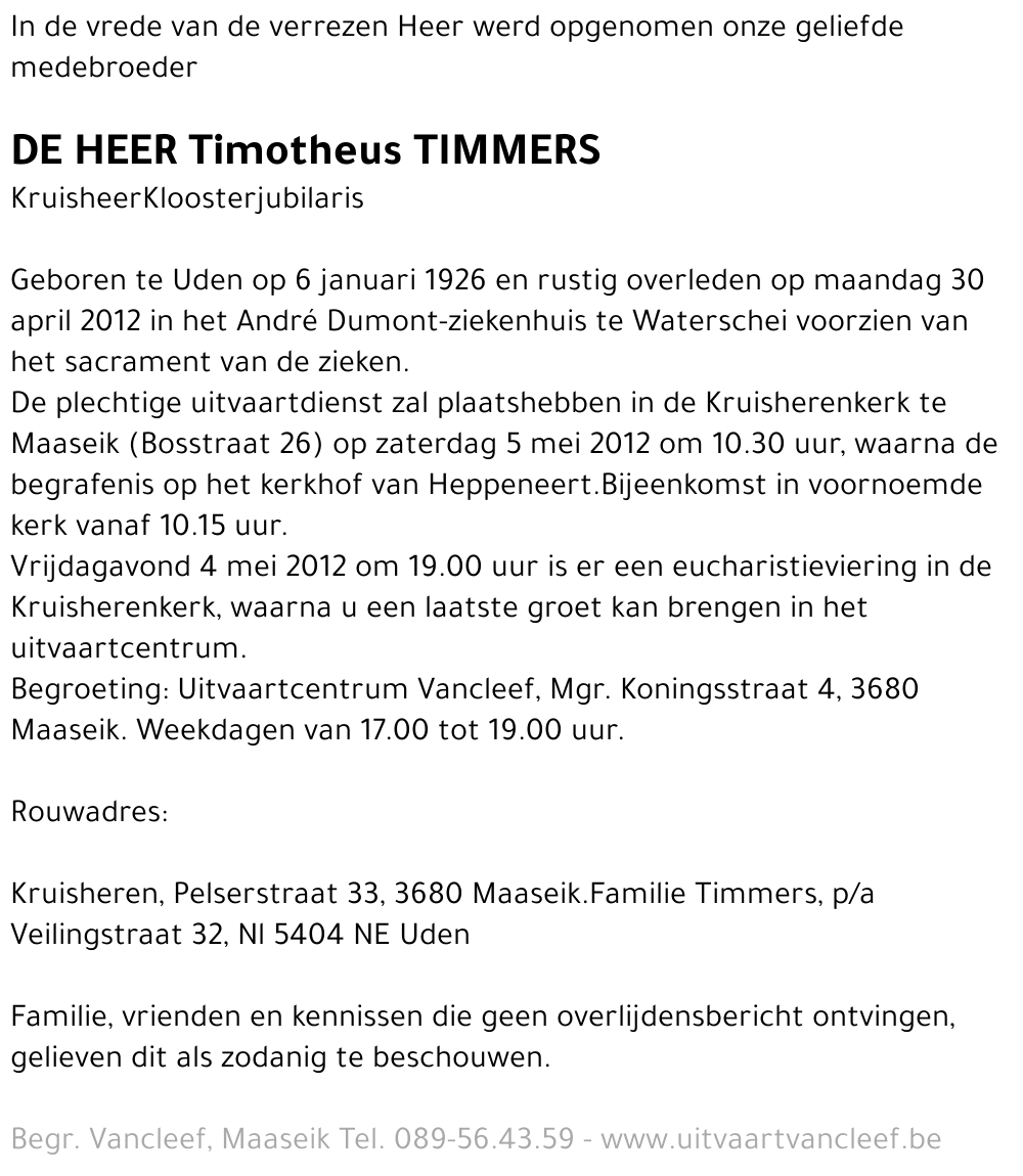 Timotheus Timmers