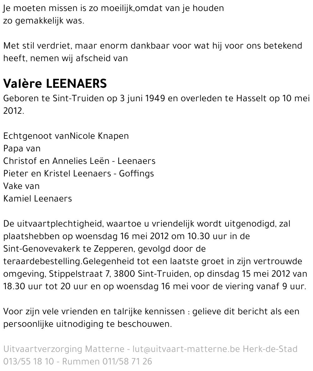 Valère Leenaers
