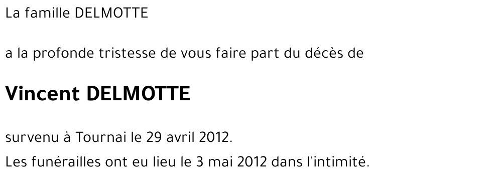 Vincent DELMOTTE