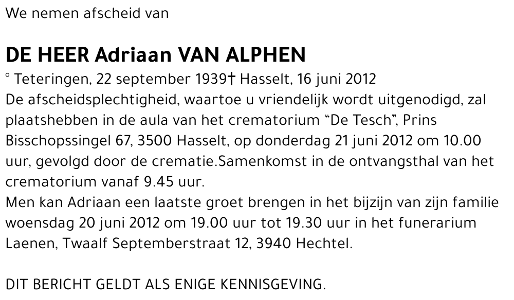 Adriaan Van Alphen