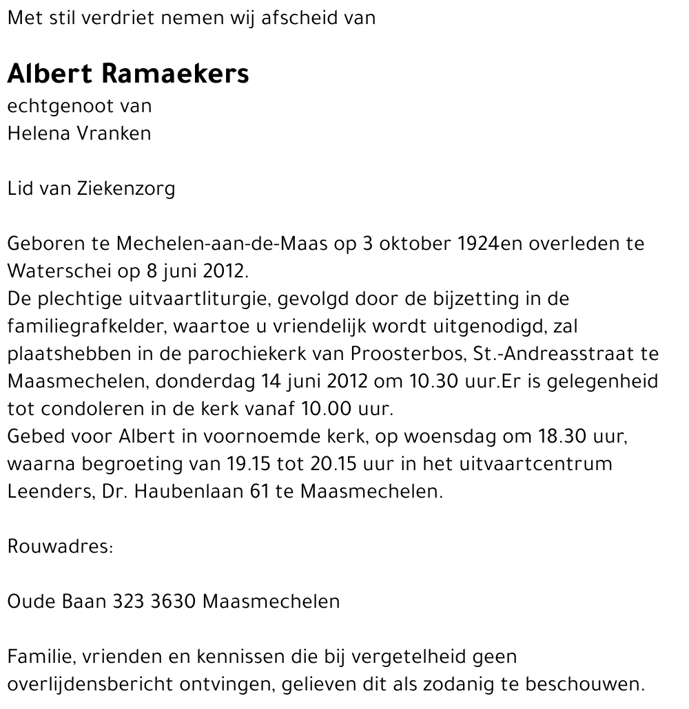 Albert Ramaekers