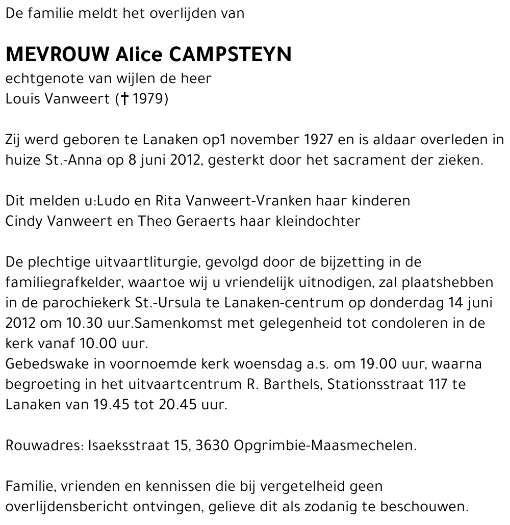 Alice Campsteyn