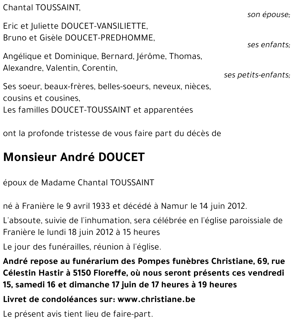 André DOUCET